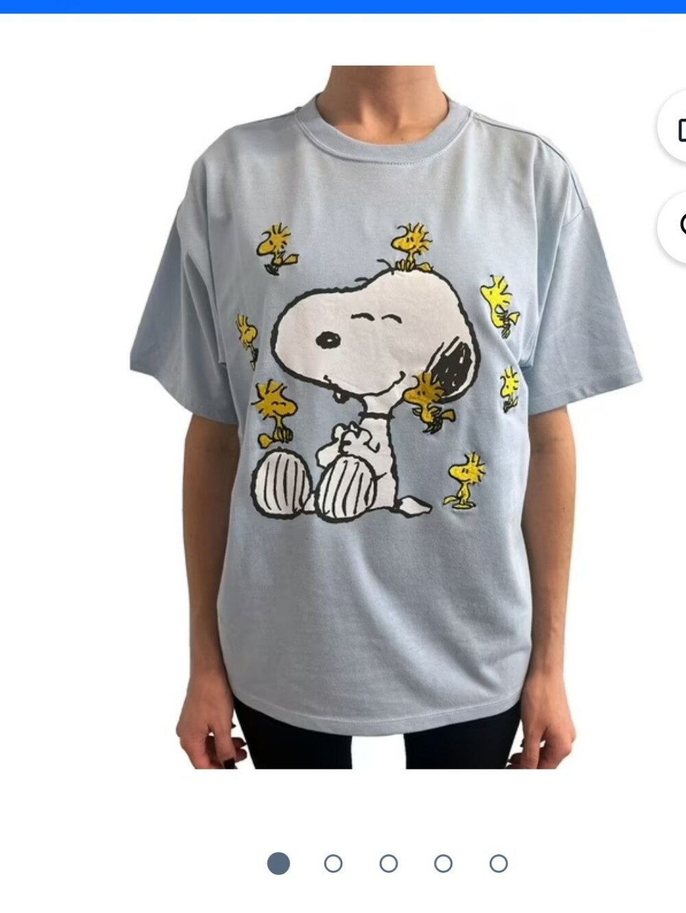 Peanuts Snoopy & Woodstock Women's Short Sleeve Tee
